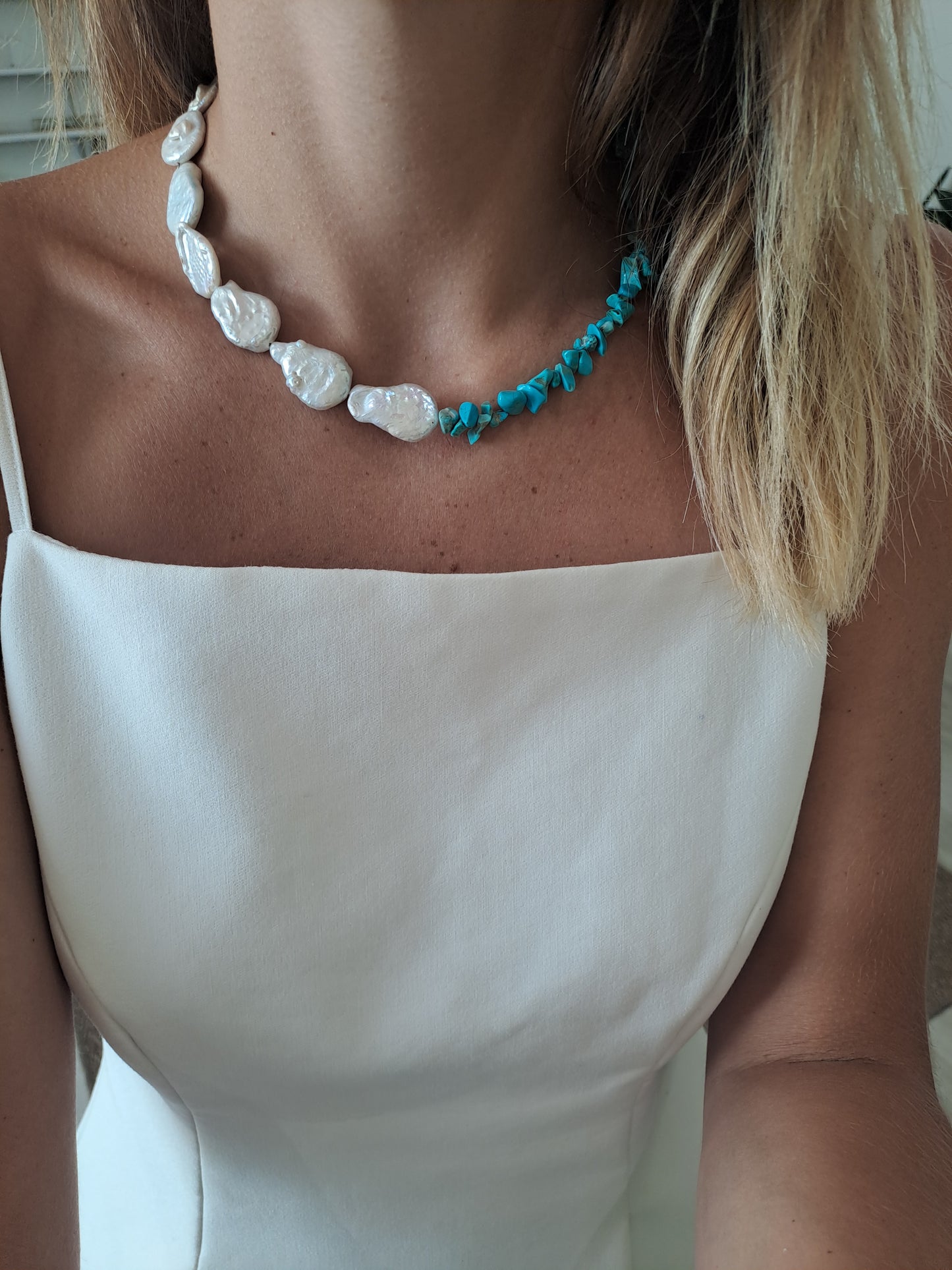 Collana Scaramazze e turchese