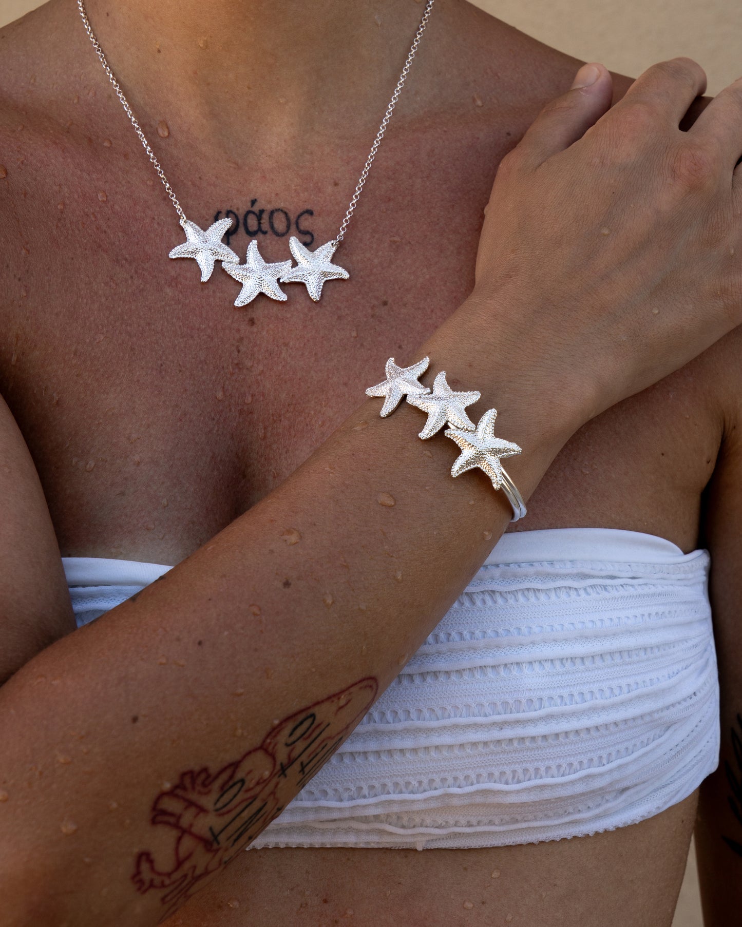 Braccialetto rigido stelle marine