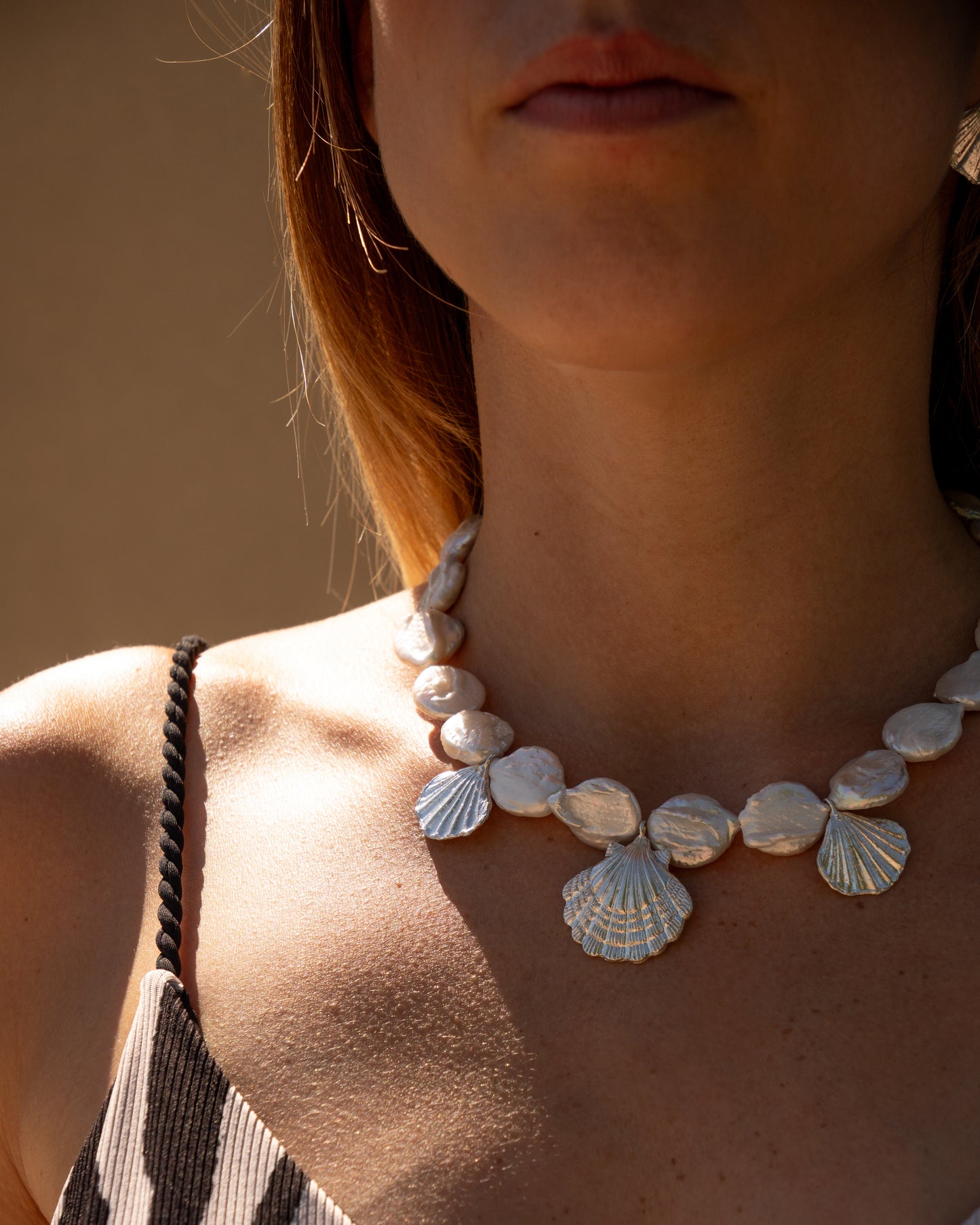 Collana scaramazze e conchiglie