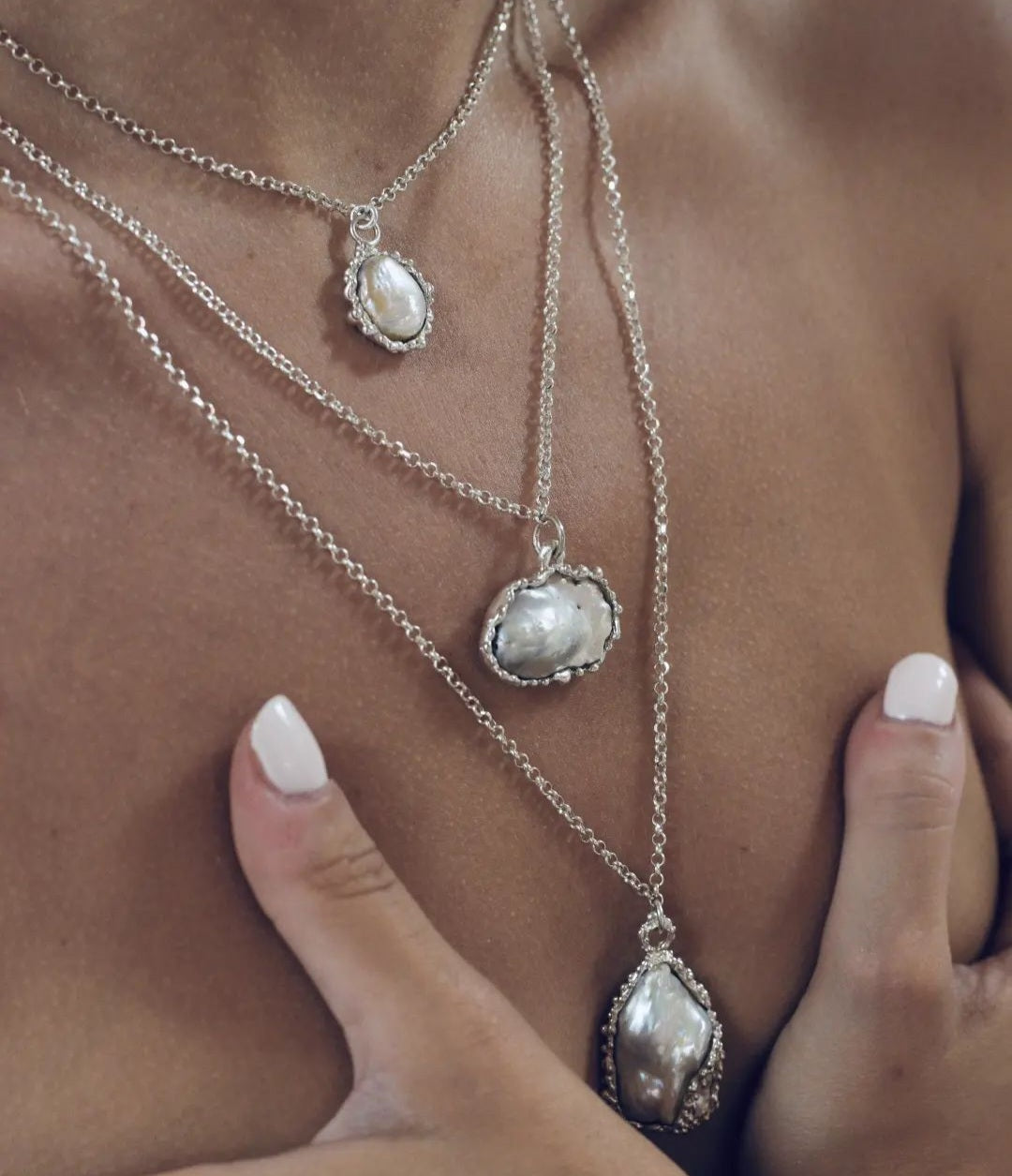 Collana con perla scaramazza