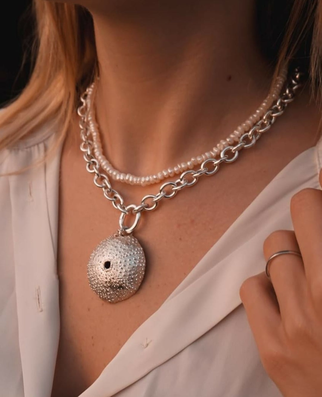 Collana Riccio Marino grande