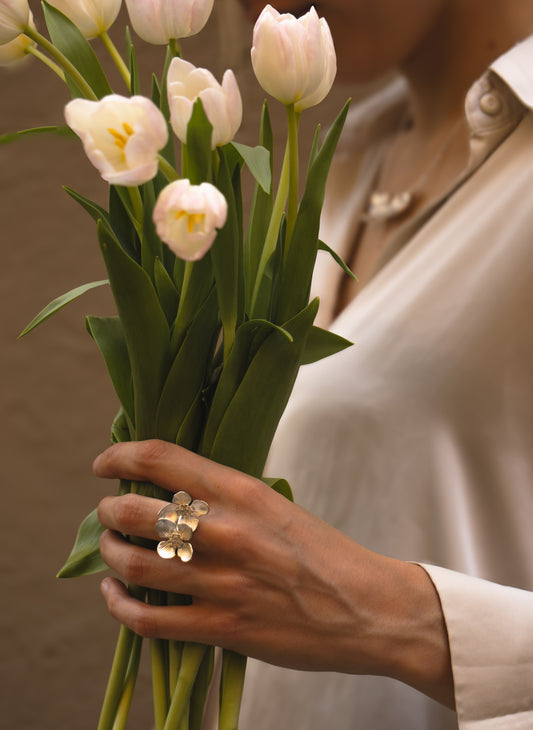 Anello Doppio Fior di Ciliegio