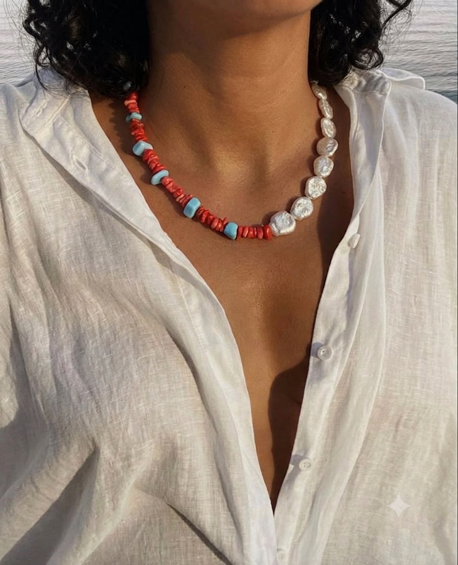 Collana Estiva pietre