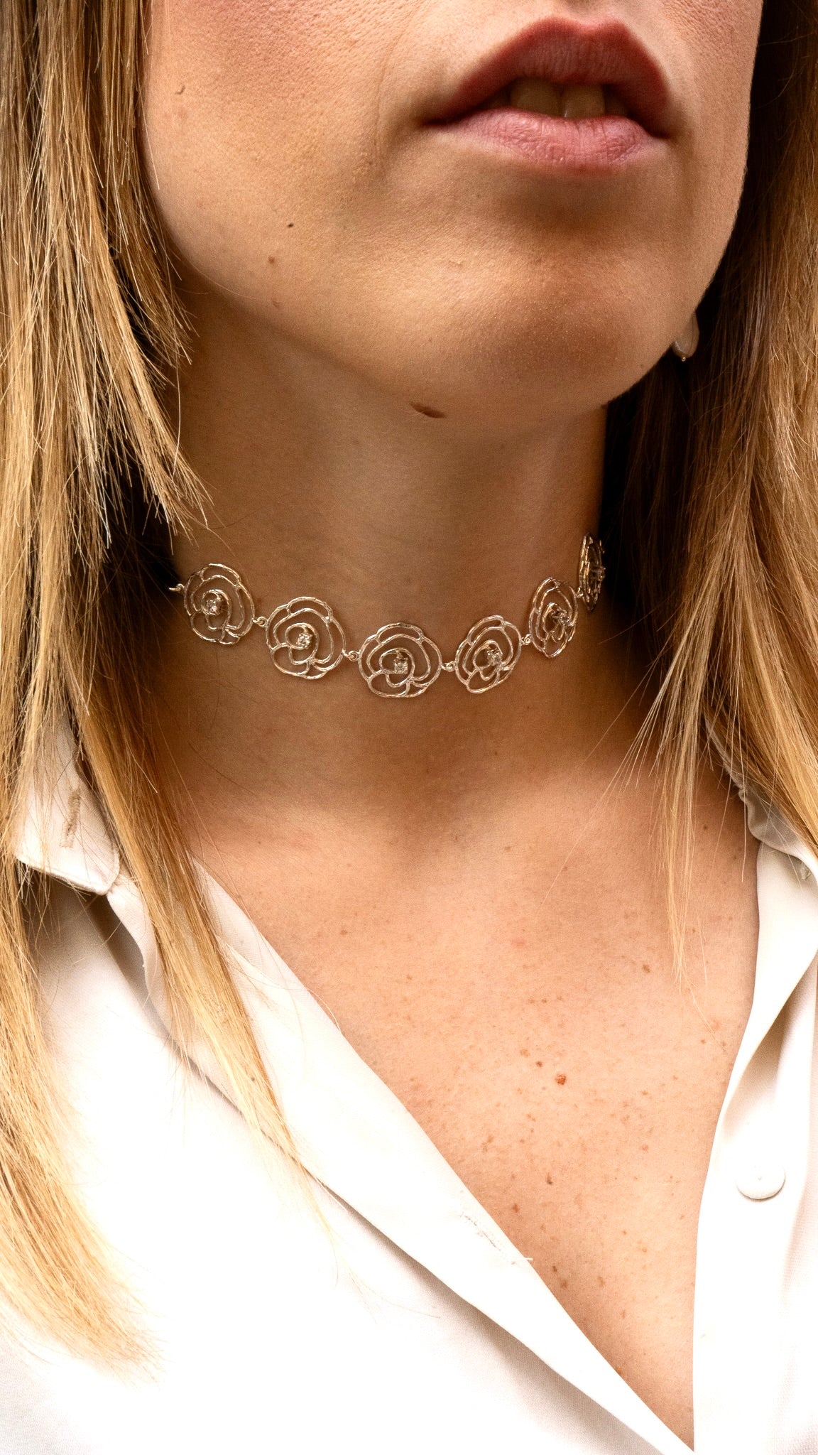 Choker con Roselline