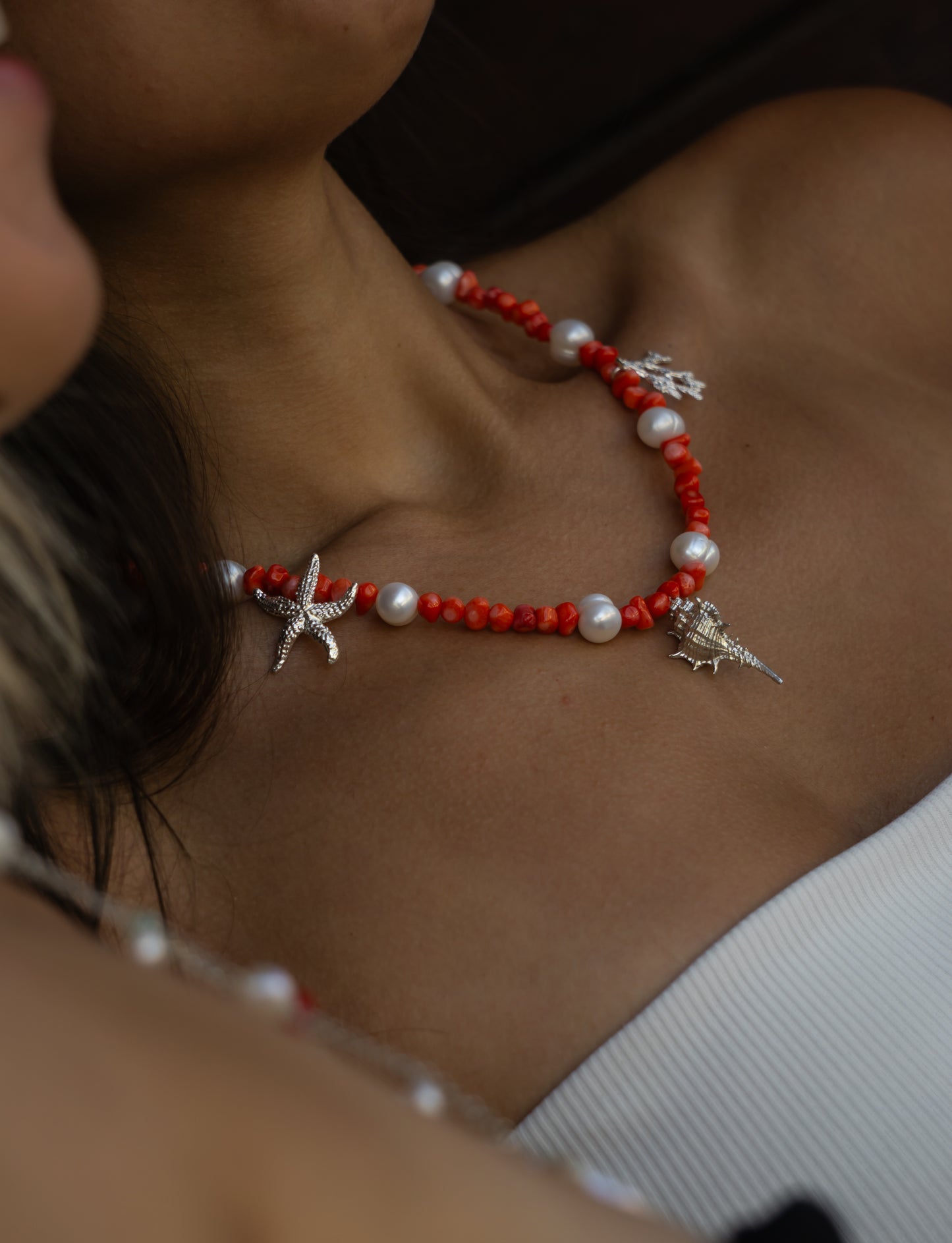 Collana Corallo e Perle